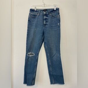 Stylish Distressed Blue Jeans